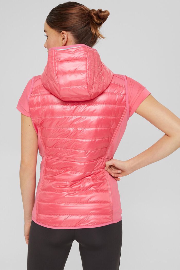 Woven Outdoor-Vest, PINK FUCHSIA, detail image number 3