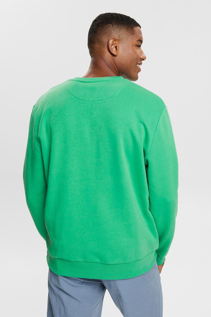 Sweatshirt med kulørt logobroderi, GREEN, detail image number 3