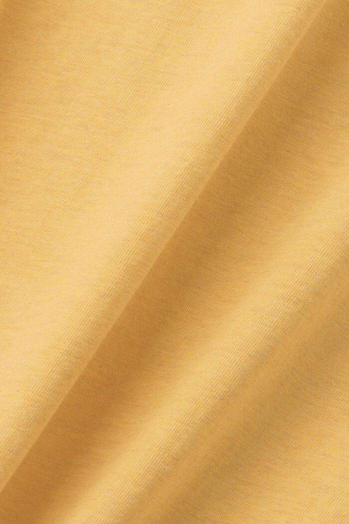 T-shirt i bomuldsjersey, SUNFLOWER YELLOW, detail image number 5