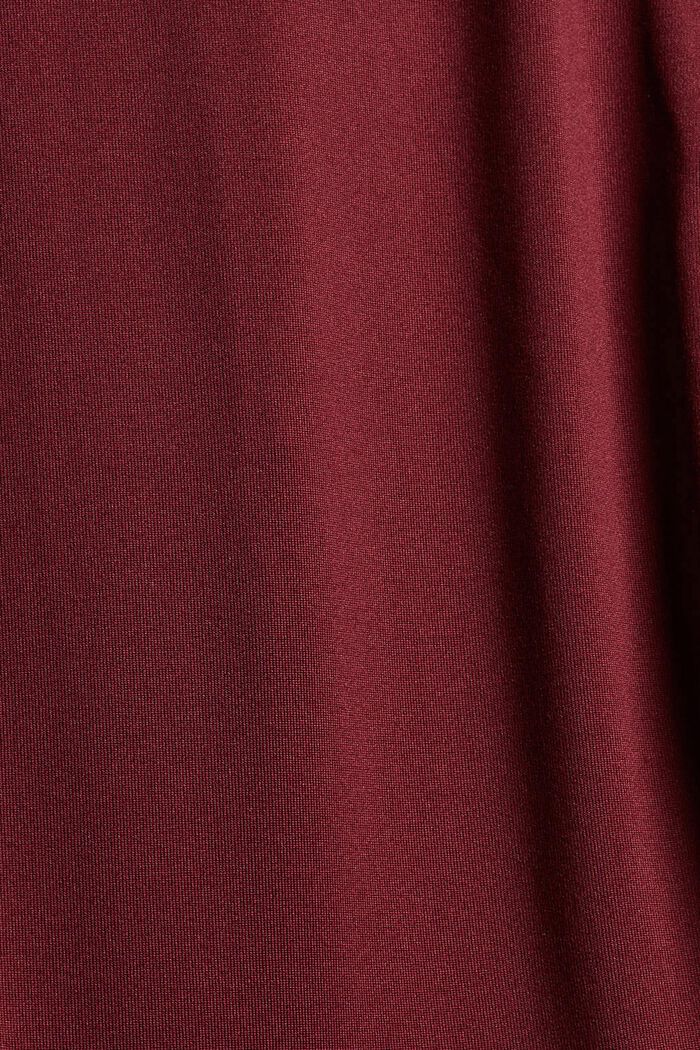 Genanvendte materialer: træningssweatshirt med E-DRY, BORDEAUX RED, detail image number 4