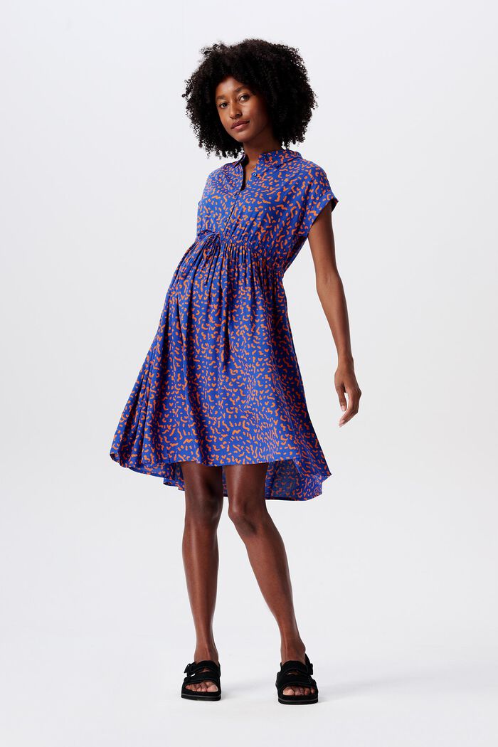 MATERNITY kjole med tryk, ELECTRIC BLUE, detail image number 0