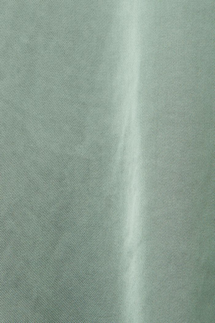 Genanvendt: satinskjorte i blandet materiale, PALE KHAKI, detail image number 6