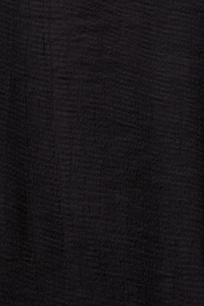 Crepebluse med V-hals, BLACK, detail image number 5
