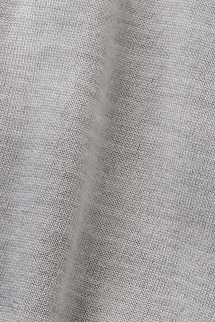 Rullekravesweater i uld, MEDIUM GREY, detail image number 5