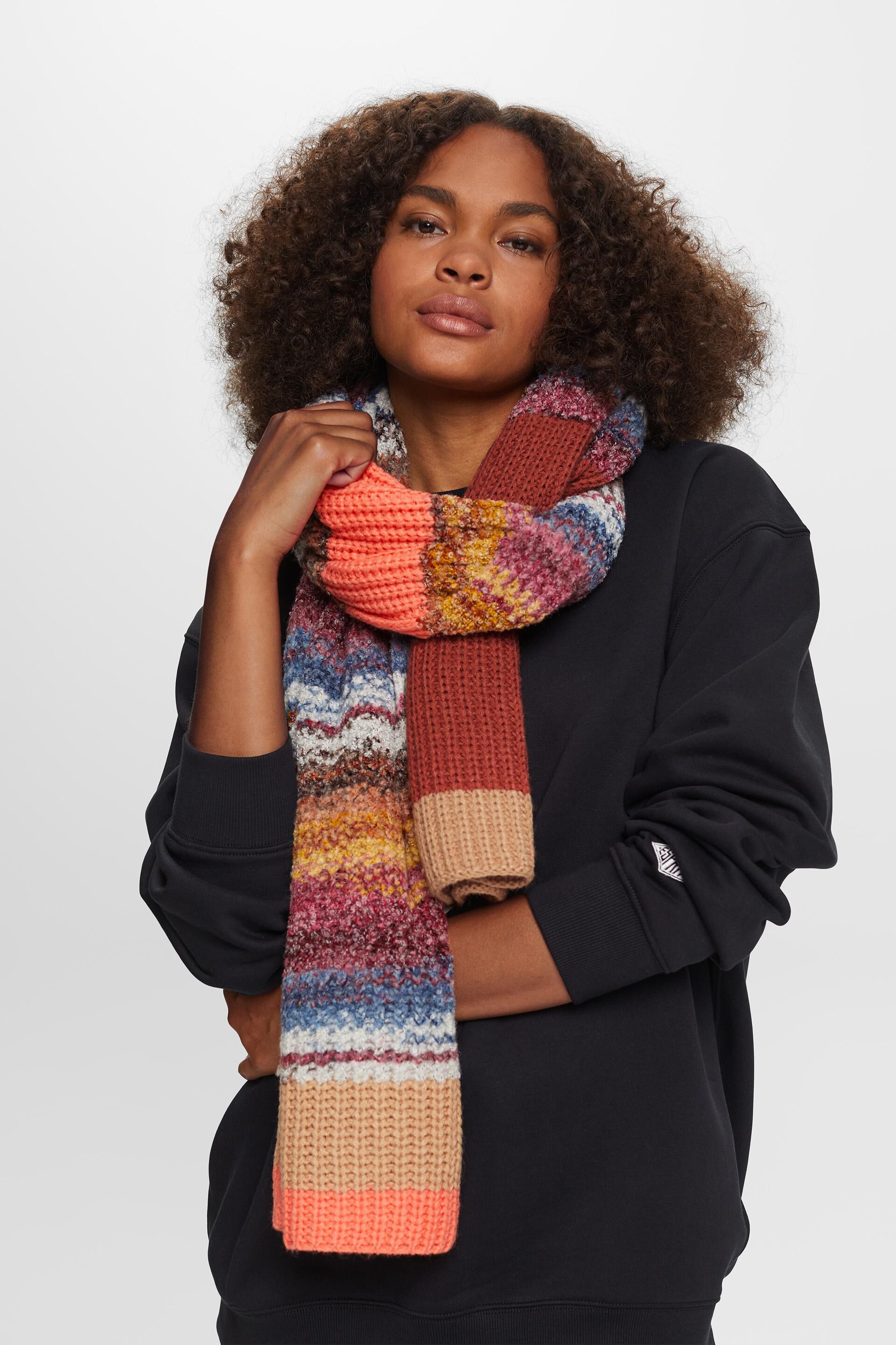 ESPRIT-Multifarvet strikket tørklæde, vores onlinebutik