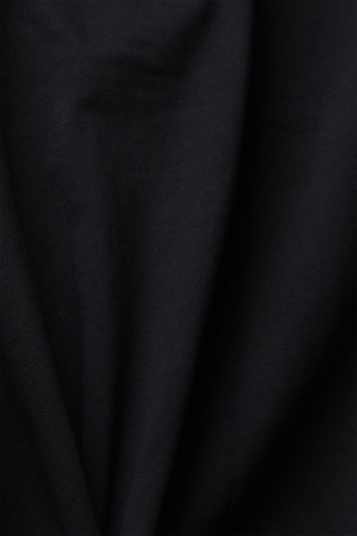 Unisex-T-shirt i jersey med logoprint, BLACK, detail image number 5