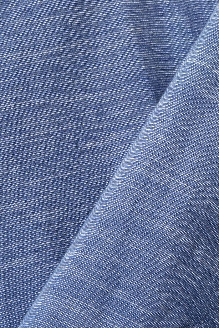 Stribet skjorte i bæredygtig bomuld, BLUE, detail image number 5