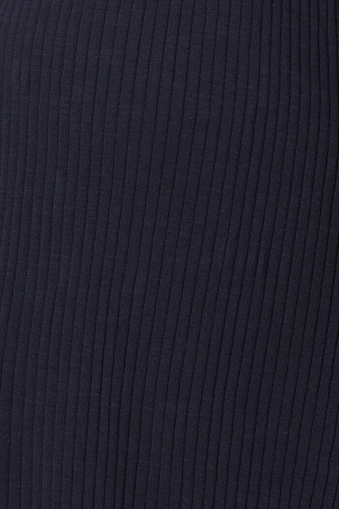 Kjole i finmasket strik af 100% økobomuld, NIGHT SKY BLUE, detail image number 3