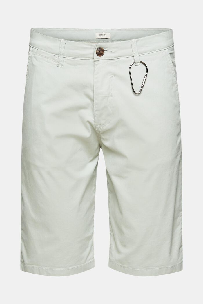 Korte bukser i økologisk bomuld, LIGHT KHAKI, detail image number 8