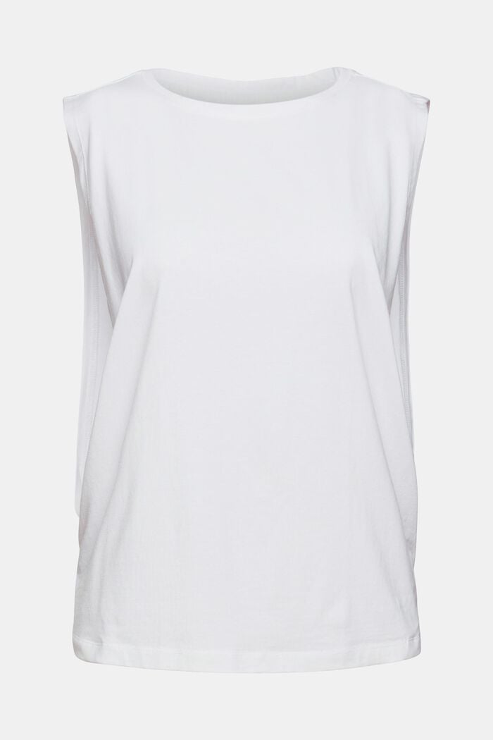 T-shirt med dybe ærmegab, WHITE, detail image number 7