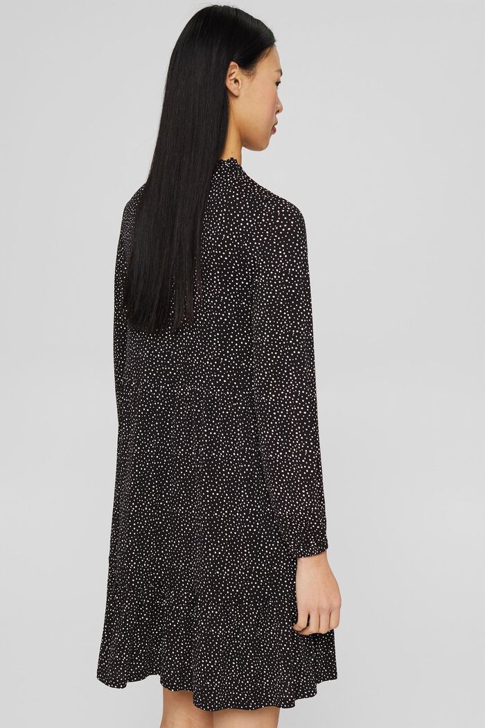 Mønstret kjole, LENZING™ ECOVERO™, NEW BLACK, detail image number 2