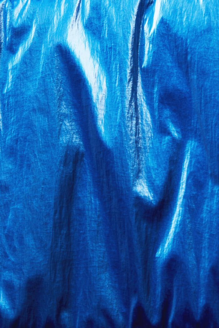 Lang vendbar pufferfrakke, BRIGHT BLUE, detail image number 6