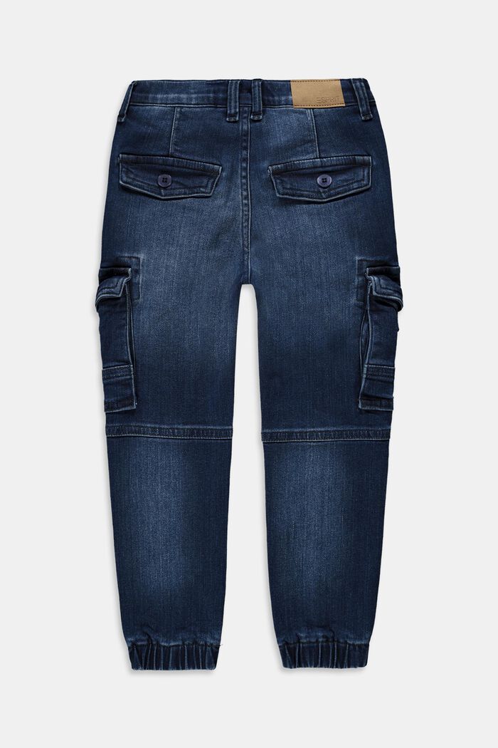 Cargojeans, BLUE DARK WASHED, overview