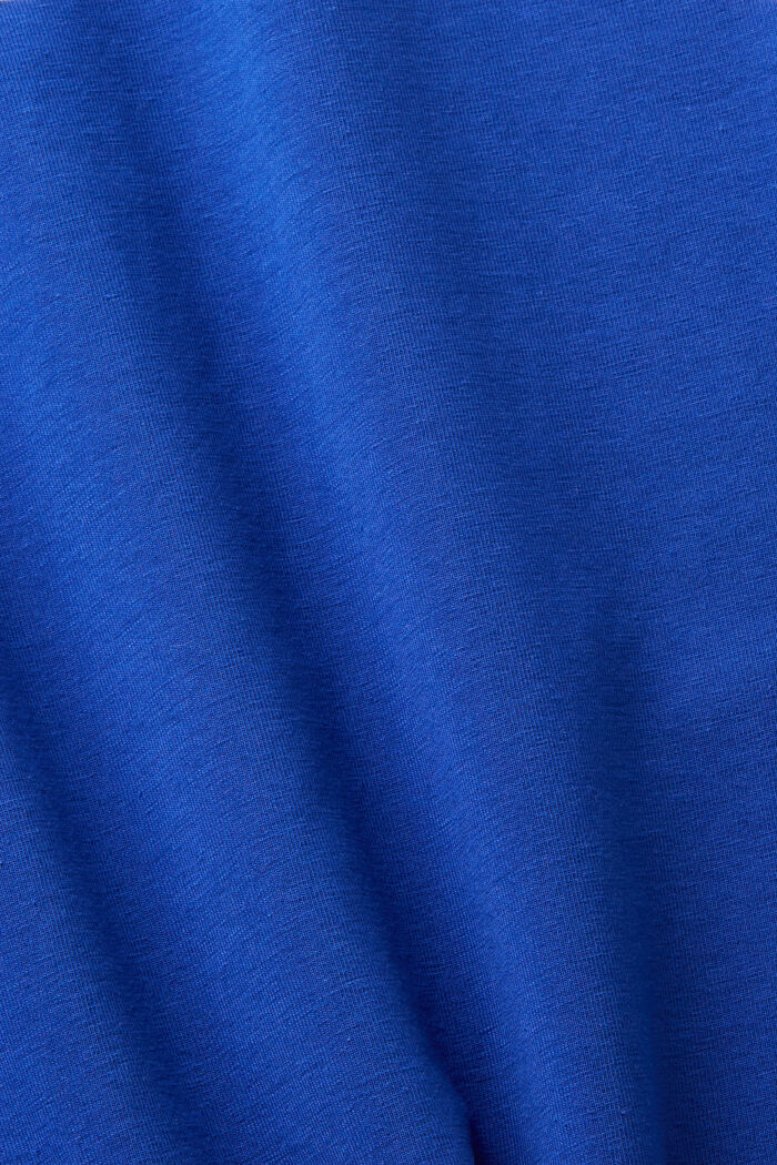 Sporty bomulds-T-shirt, BRIGHT BLUE, detail image number 6