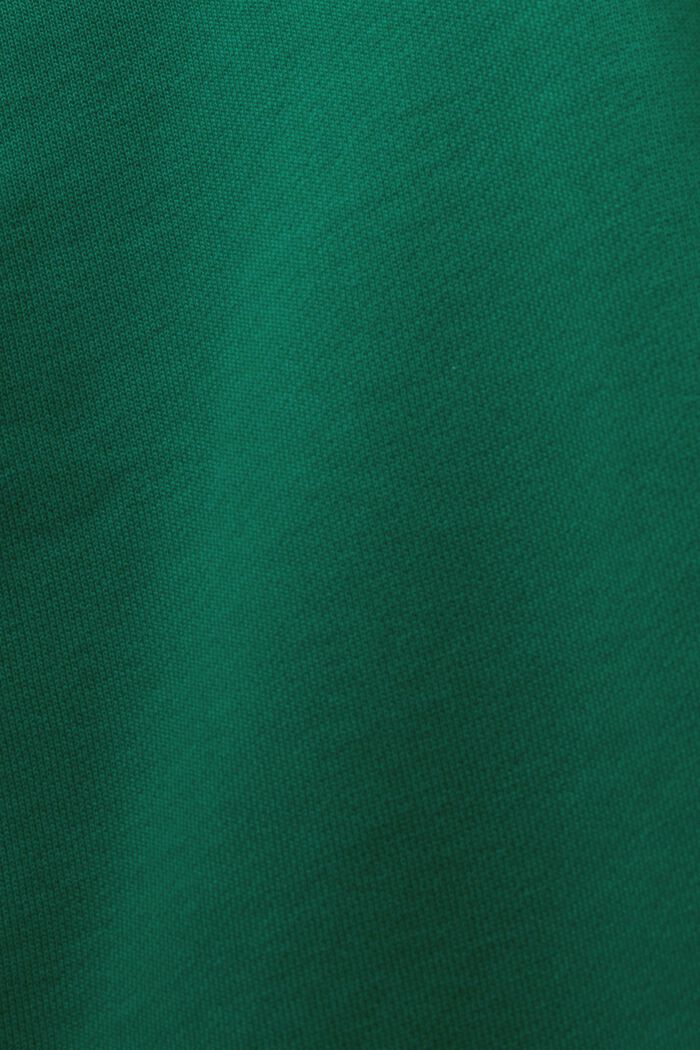 Hættetrøje med broderet logo, økologisk bomuld, DARK GREEN, detail image number 5