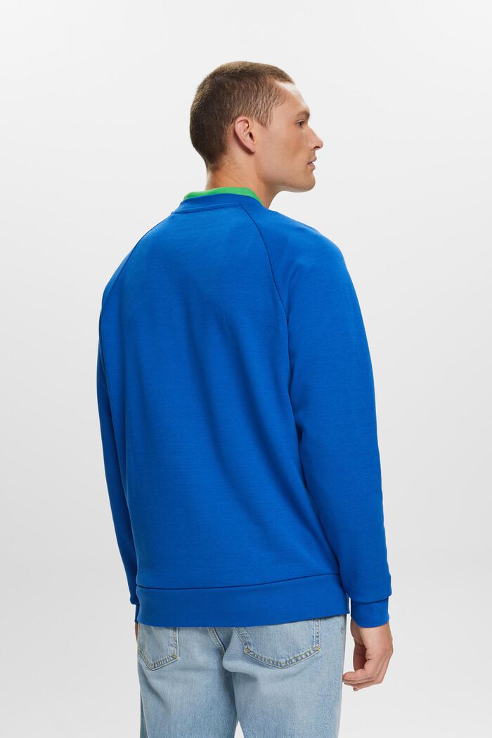 Basis-sweatshirt, bomuldsmiks, BRIGHT BLUE, detail image number 3