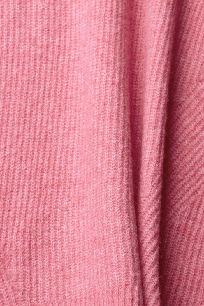 Strikket pullover i uldmiks, PINK, detail image number 1