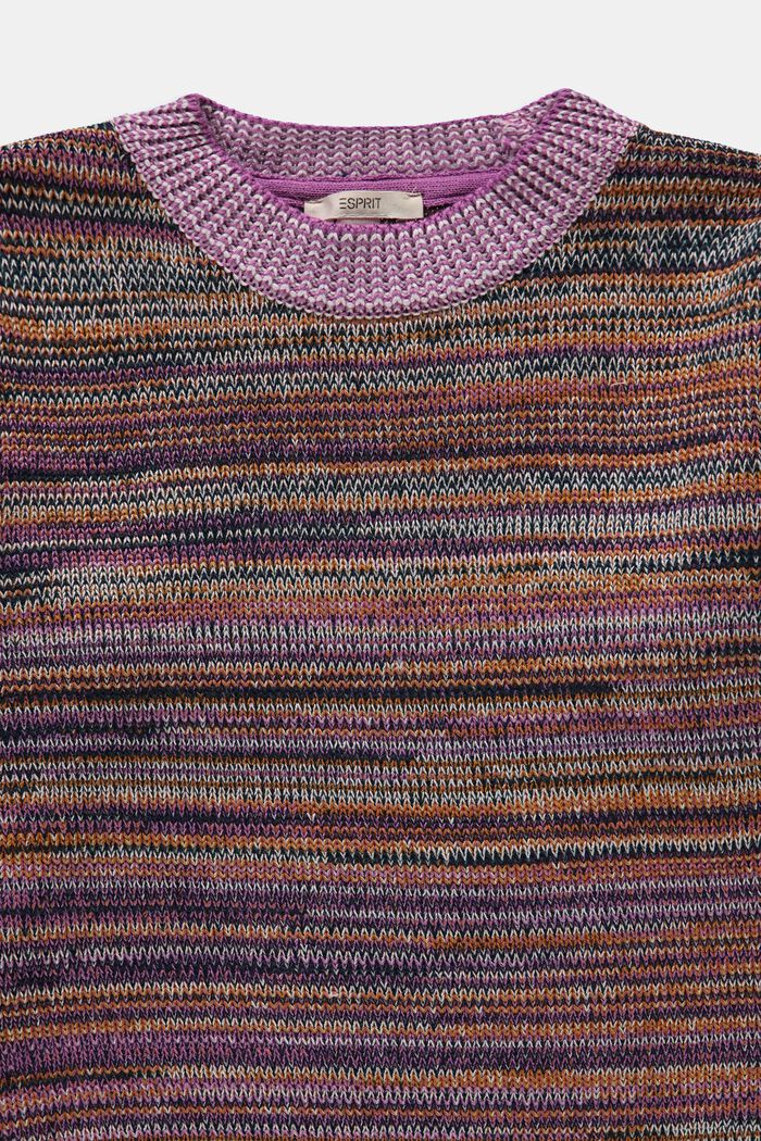 Stribet sweater, BURNT ORANGE, detail image number 2