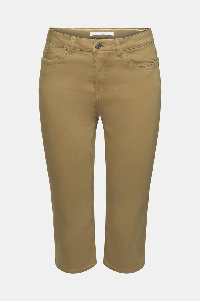 Capri-jeans med mellemhøj talje, KHAKI GREEN, detail image number 5