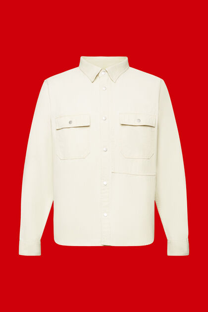 Shirts woven, BEIGE, overview