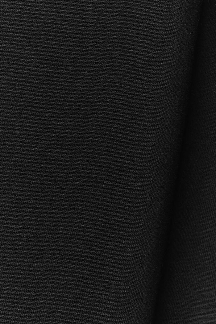 Unisex T-shirt i bomuldsjersey med logo, BLACK, detail image number 5