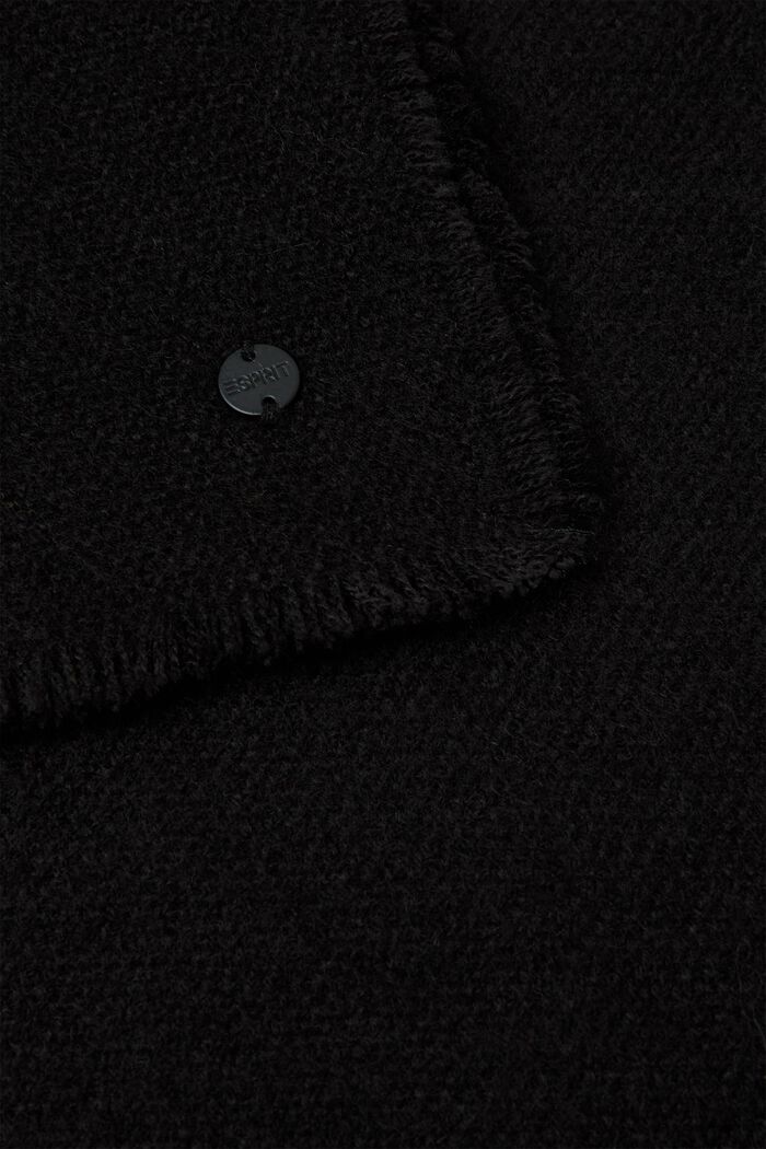 Tørklæde i oversize, BLACK, detail image number 1