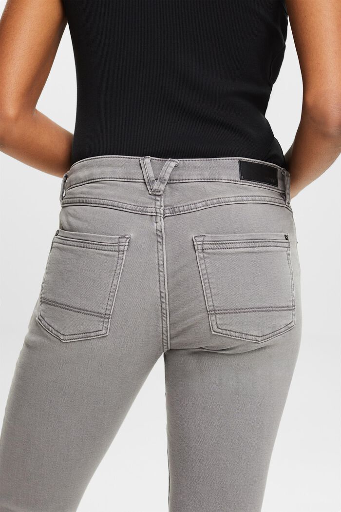 Jeans i bomuldsblanding med stretchkomfort, GREY MEDIUM WASHED, detail image number 3