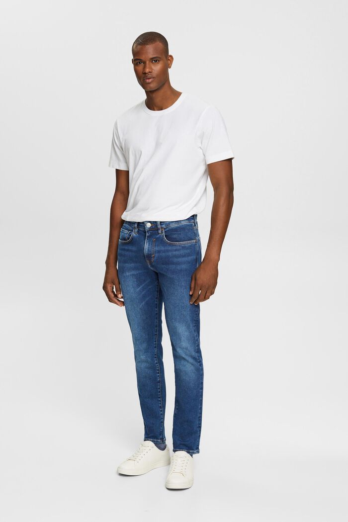 Jeans med slim fit, BLUE MEDIUM WASHED, detail image number 2