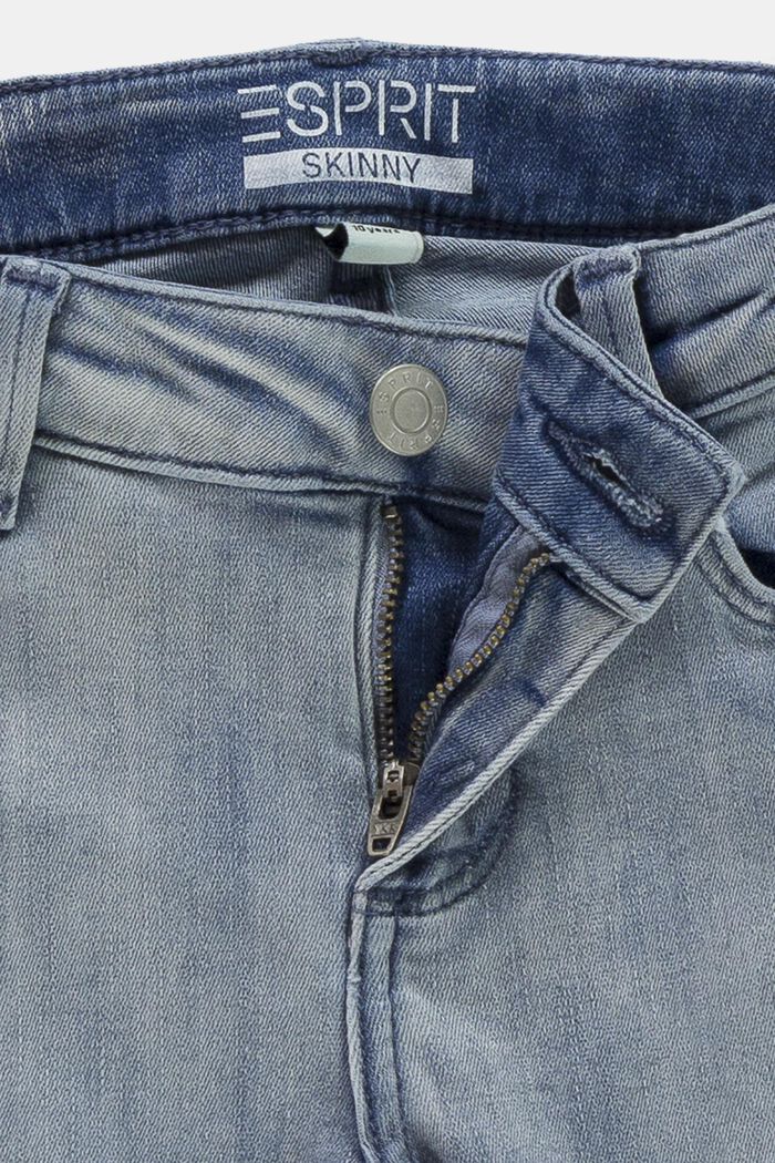 Jeans med justerbar livvidde, BLUE BLEACHED, detail image number 2