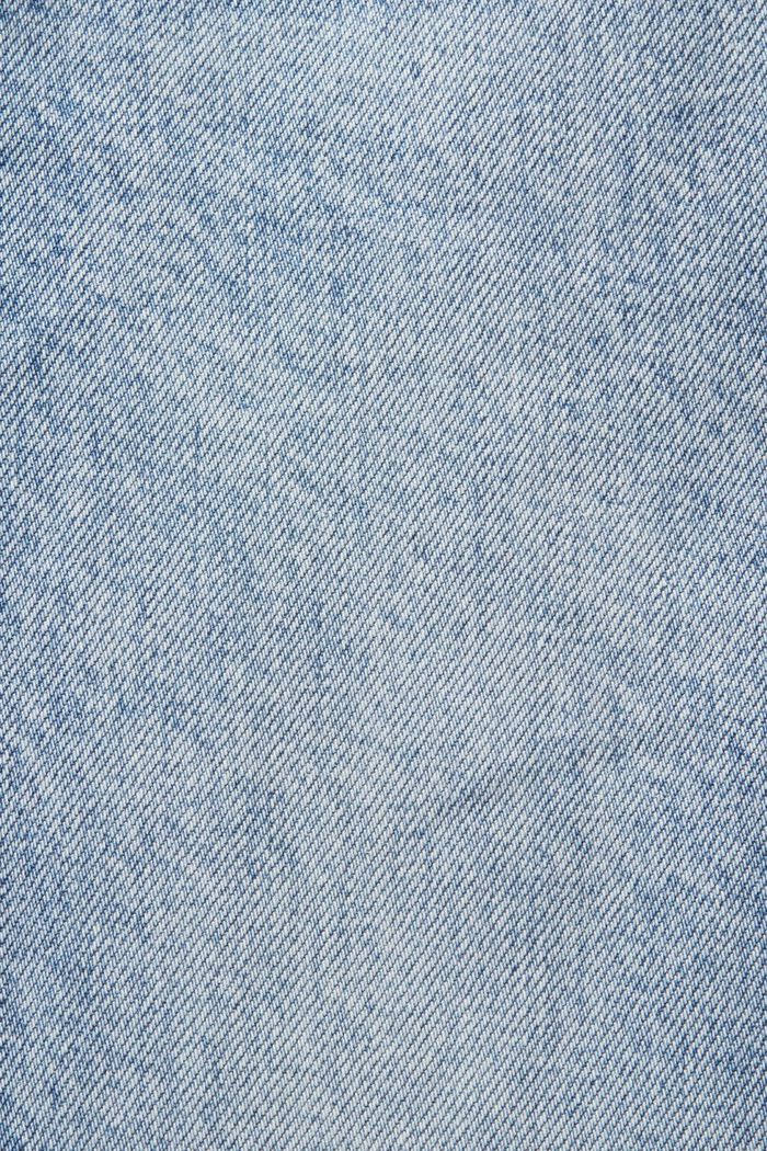 Retro slim-jeans med høj talje, BLUE BLEACHED, detail image number 6