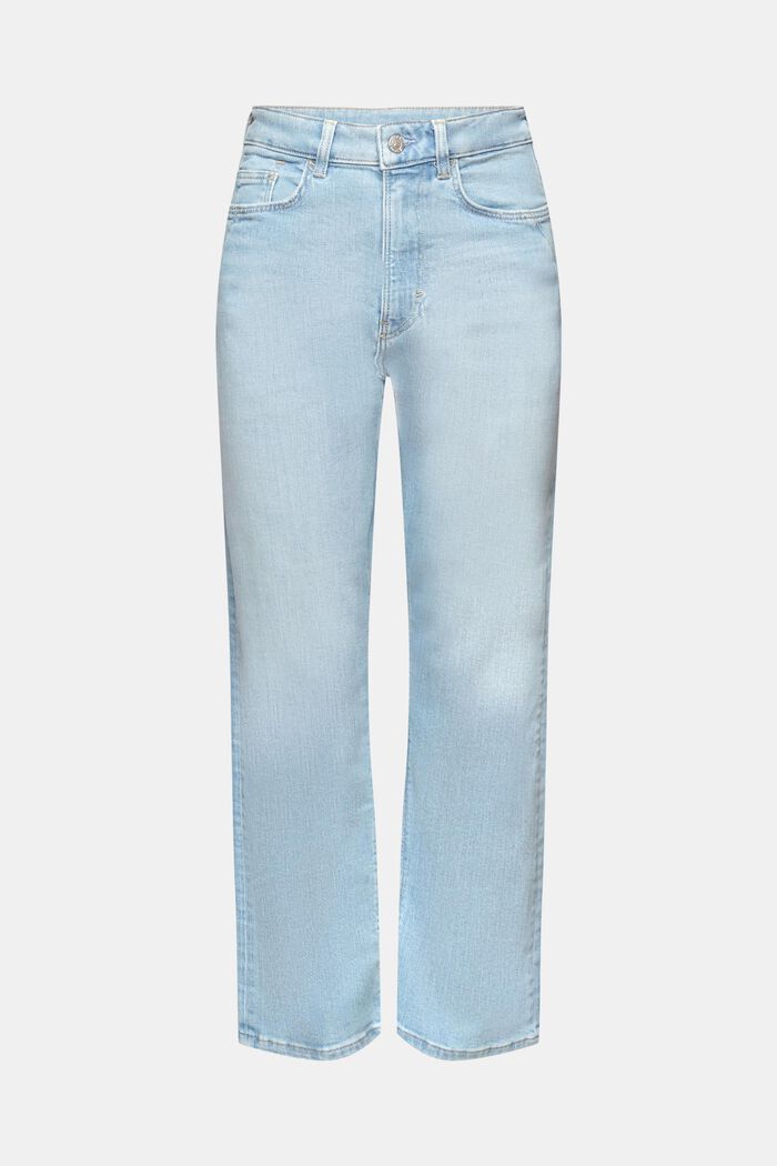 Dad fit jeans med høj talje, BLUE BLEACHED, detail image number 6