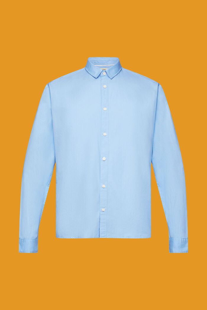 Slim fit-skjorte i bæredygtig bomuld, LIGHT BLUE, detail image number 6