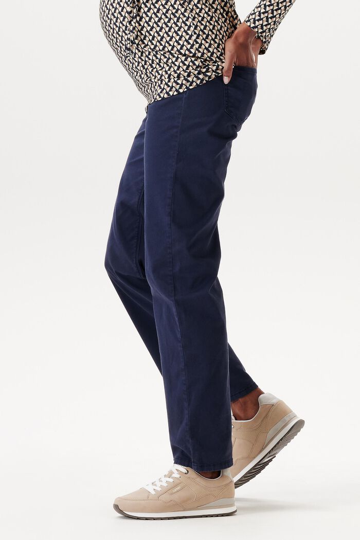 Bukser med høj støttelinning og lige ben, DARK BLUE, detail image number 2