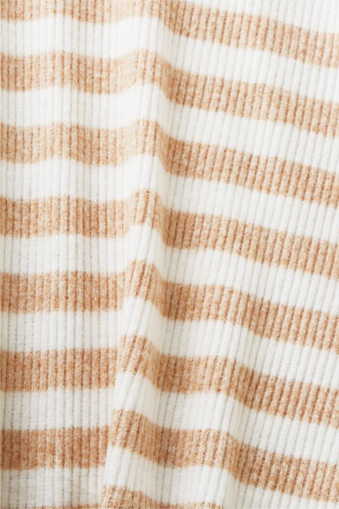 Stribet sweater, CARAMEL, detail image number 5
