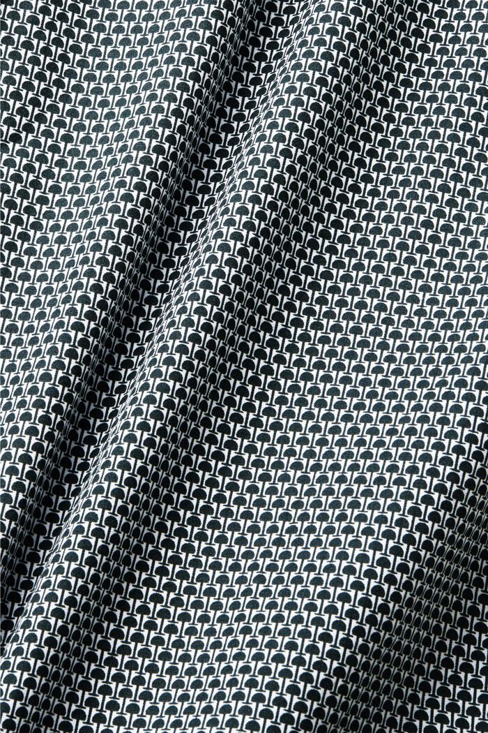Skjorte i slim fit med allover-mønster, DARK TEAL GREEN, detail image number 5
