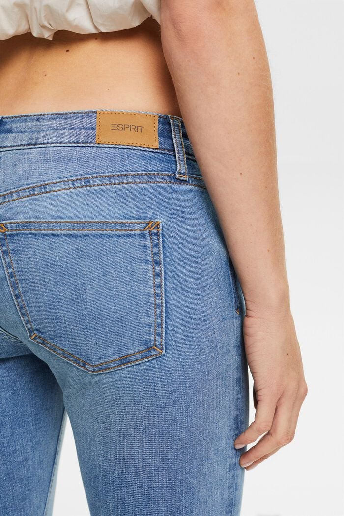 Capri-jeans med mellemhøj talje, BLUE LIGHT WASHED, detail image number 3
