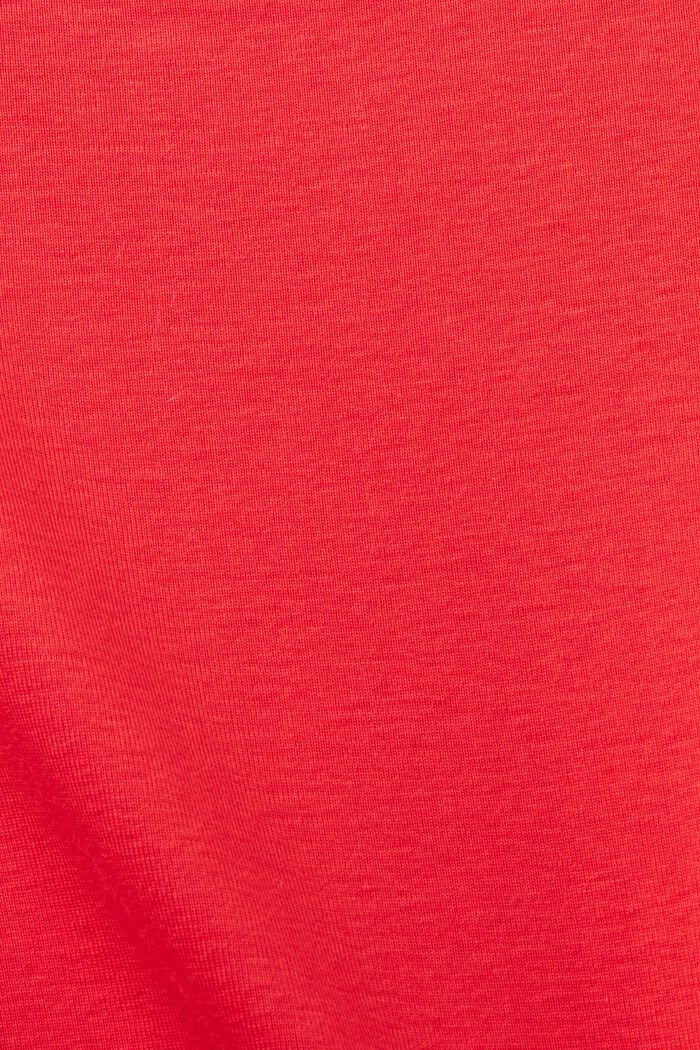 T-shirt med rhinstenslogo, RED, detail image number 6