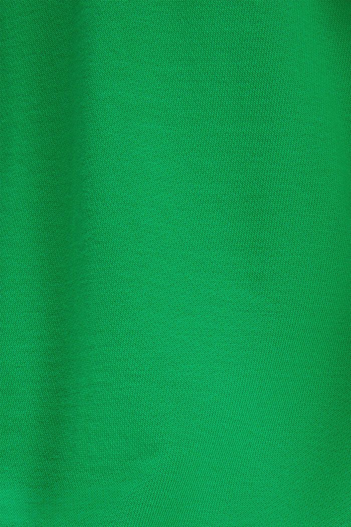 Sweatshirt med mat og glansfuld logoapplikation, GREEN, detail image number 3