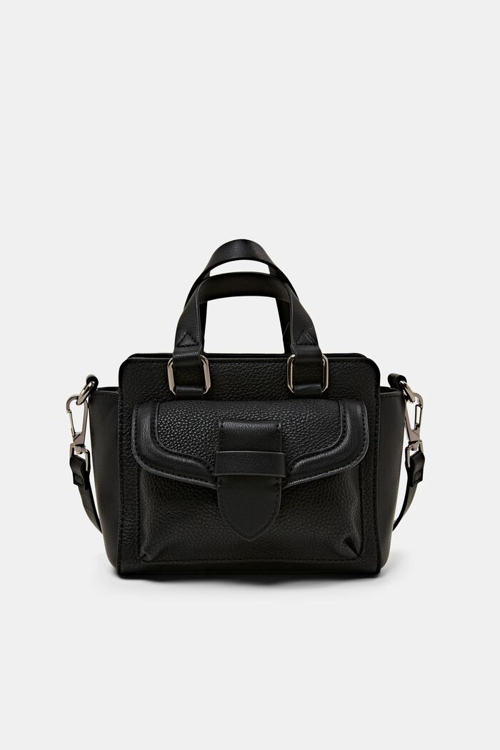 City bag i læder-look, BLACK, detail image number 0