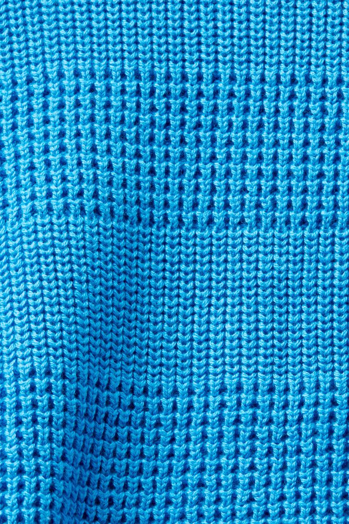 Sweater med struktur og rund hals, BLUE, detail image number 5