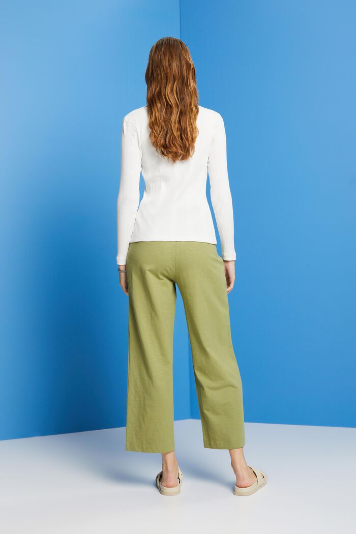 Culotte-bukser i jersey, 100 % bomuld, PISTACHIO GREEN, detail image number 3