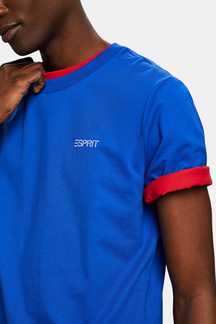 Unisex T-shirt med logo, BRIGHT BLUE, detail image number 3