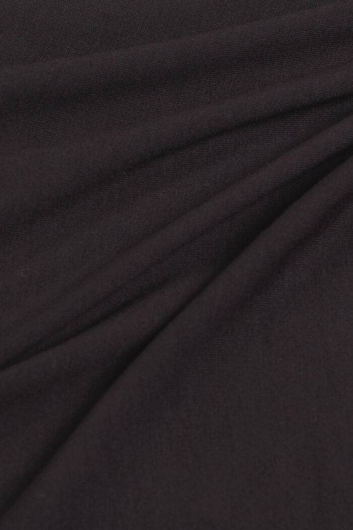 Natskjorte med blonder, LENZING™ ECOVERO™, BLACK, detail image number 4