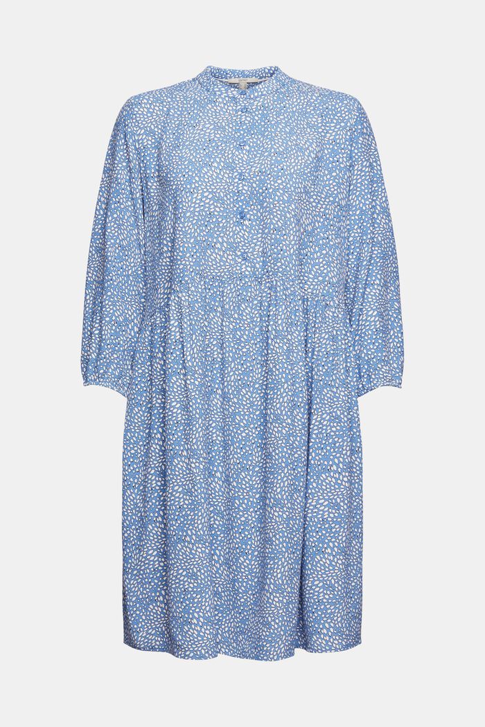 Mønstret kjole, LENZING™ ECOVERO™, LIGHT BLUE LAVENDER, detail image number 4