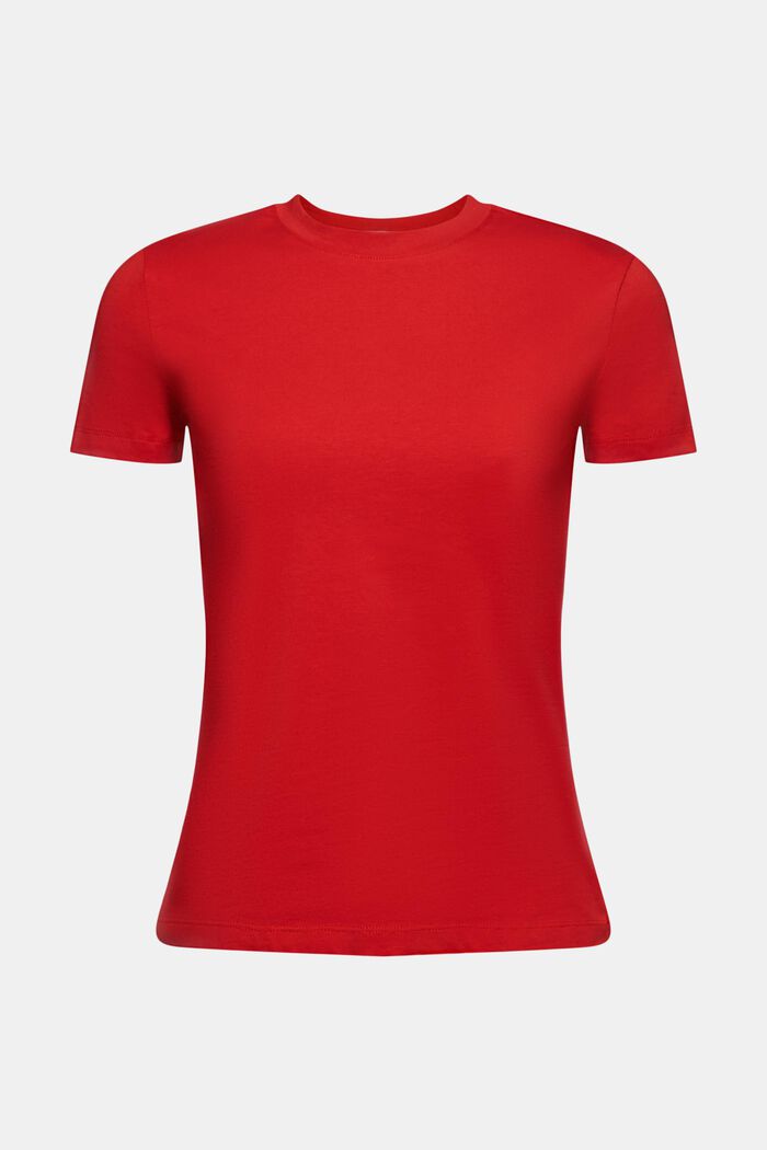 T-shirt med rund hals, DARK RED, detail image number 6