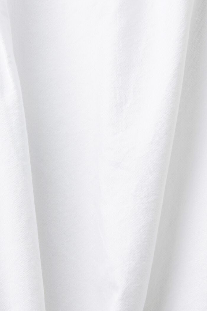 Bomuldsbluse med lomme, WHITE, detail image number 5