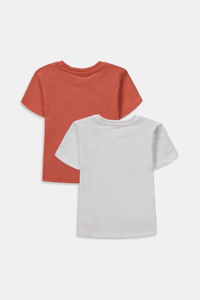 Pakke med 2 T-shirts i 100% bomuld, SALMON, detail image number 1