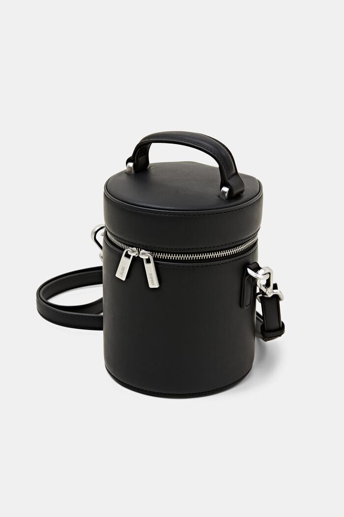 Cylinderformet bucket-taske, BLACK, detail image number 2