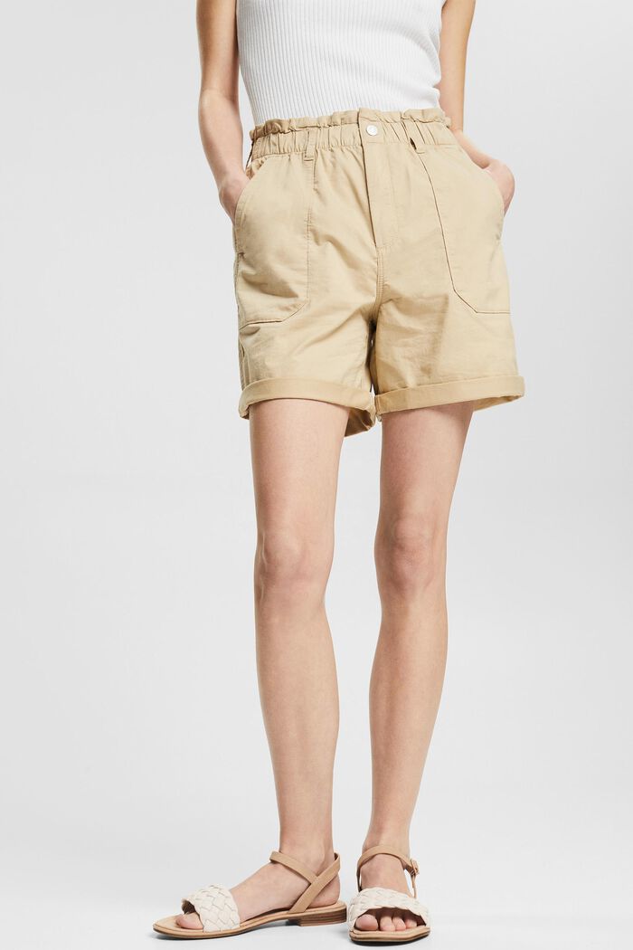 Lette shorts med elastiklinning, SAND, detail image number 1