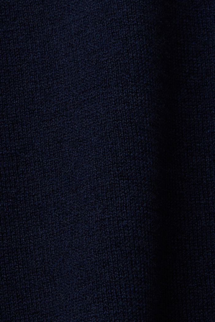 CURVY sweater med cropped ærmer og hør, NAVY, detail image number 1